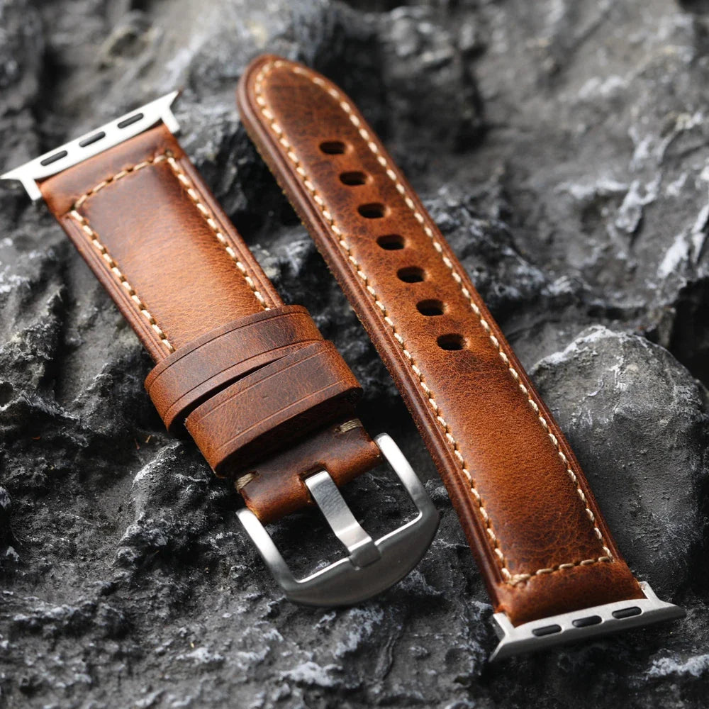 "Momento Perfetto" Vintage Leather Strap