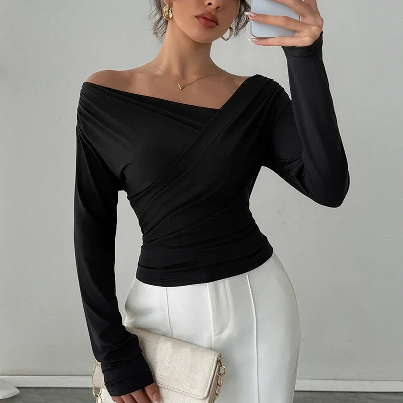 THE MARISELLE | DRAPED TOP