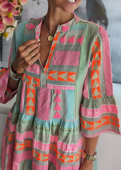 Ellie | Breathable Cotton Hemp Summer Dress