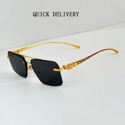 "Leopardo" Square Sunglasses