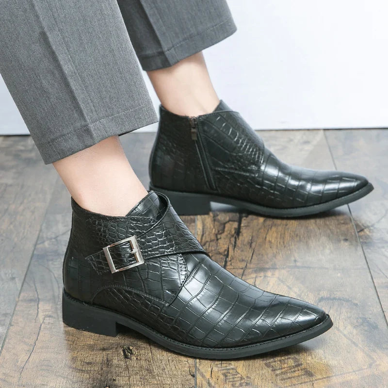 Marius Baudin Leather Buckle Boots