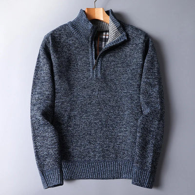 Everett Wool Quarter Zip Cardigan