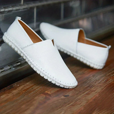 Francesco Baratta Leather Summer Loafers