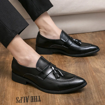 Giorgio Lanzetti Leather Tassel Loafers