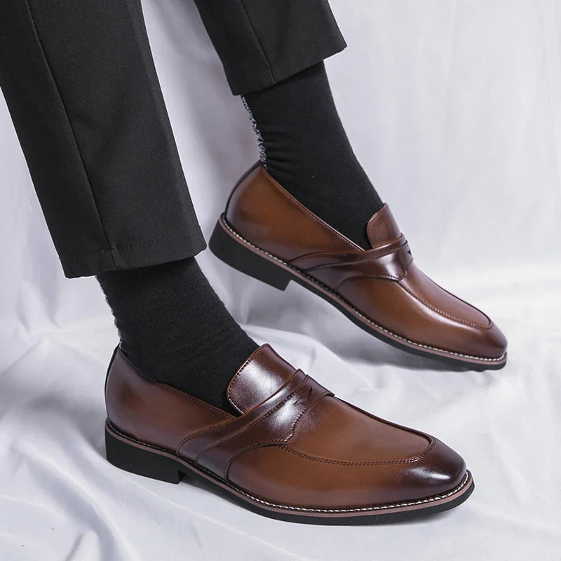 Christophe Beauregard Penny Leather Loafers