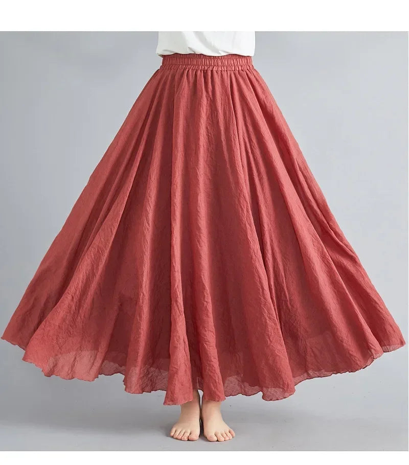 "Sunlit Breeze" Maxi Skirt