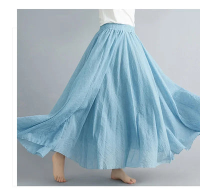 "Sunlit Breeze" Maxi Skirt