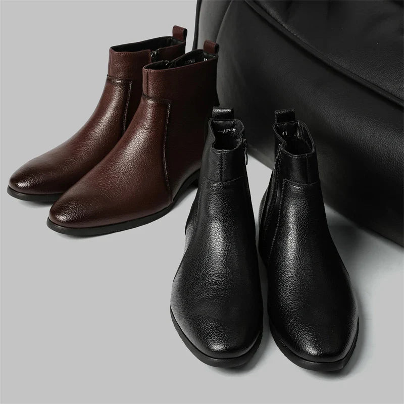 Fabio Moreschi Leather Chelsea Boots