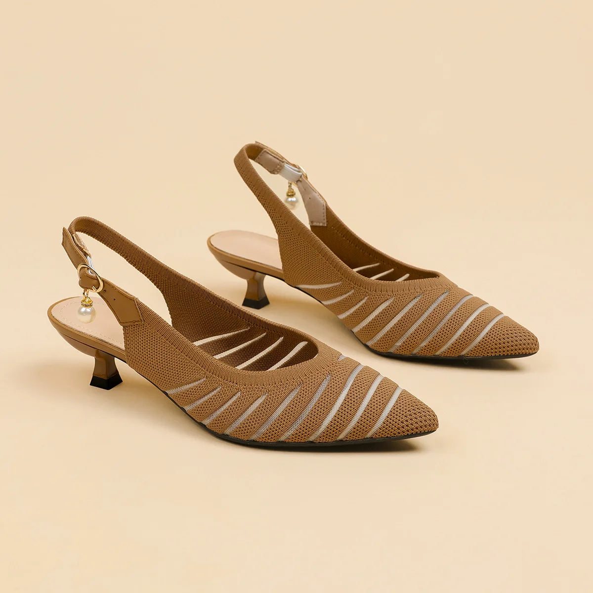 Alba Linea Kitten Heel Sandals