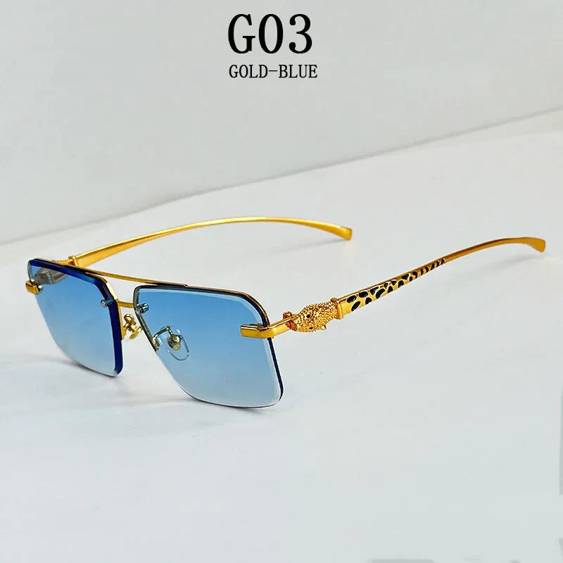 "Leopardo" Square Sunglasses