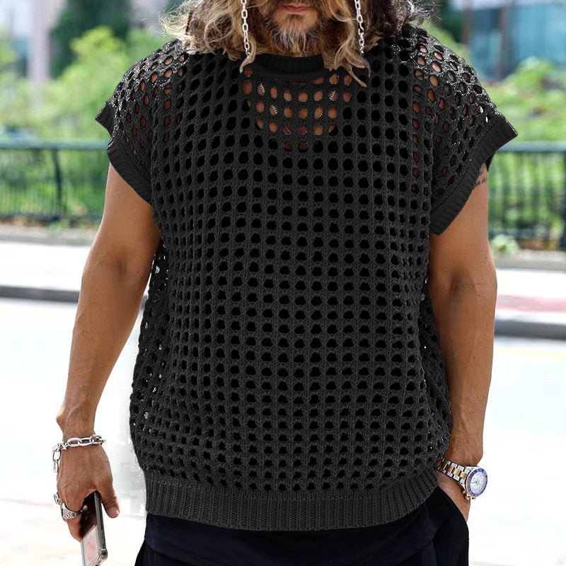 Vinthentic Lorenzo Men's Hollow Tank top