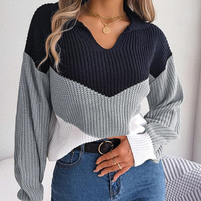 Olivia Knitted V-Neck Pullover