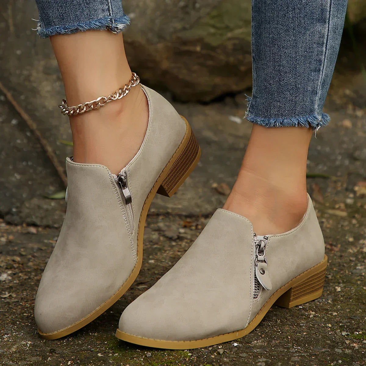 Palmer | SleekShield Zip-Up Ankle Boots