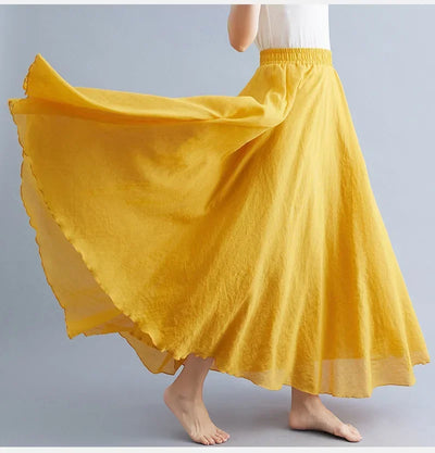 "Sunlit Breeze" Maxi Skirt