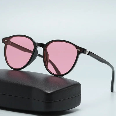 "New York" Round-Frame Sunglasses