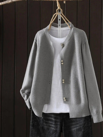 SYLVETTE | PEARL-BUTTON CARDIGAN