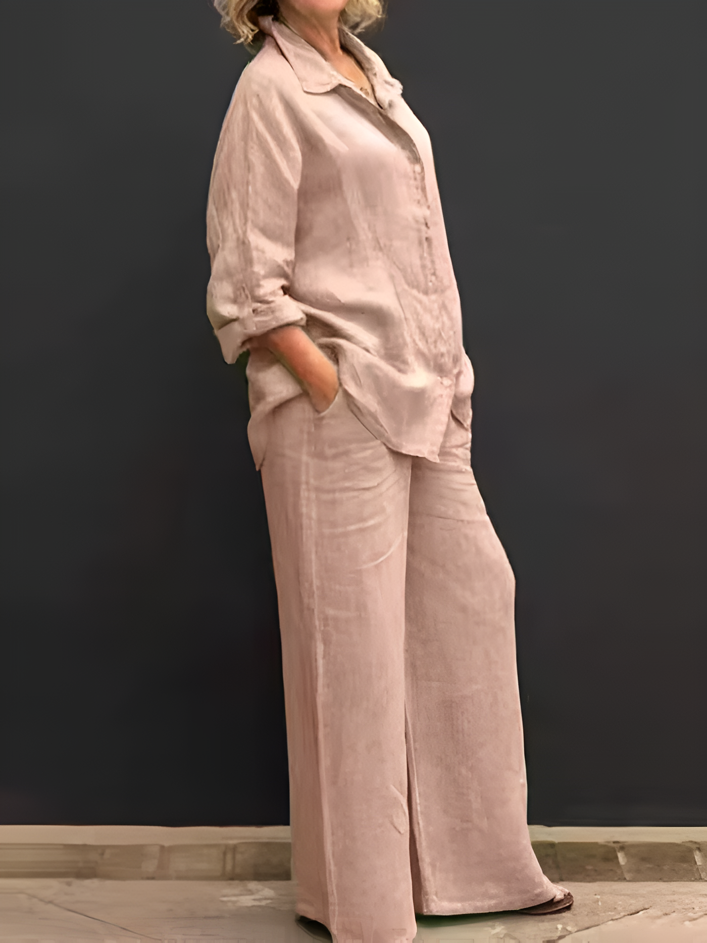 Emily Linen Shirt Suit