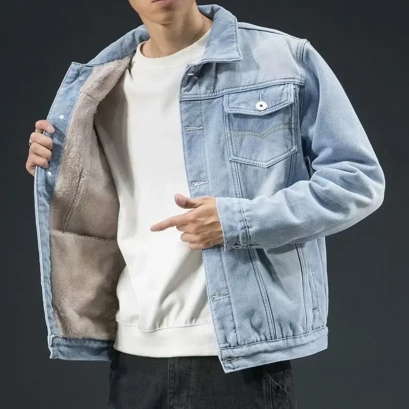 "Alaska" Fleece-Lined Denim Jacket