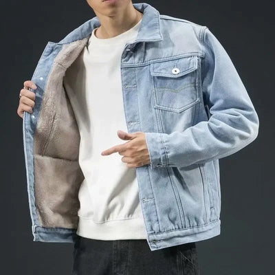 "Alaska" Fleece-Lined Denim Jacket