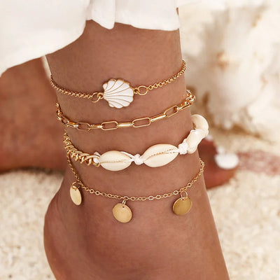 Ocean's Whisper™ Cowrie Shell Anklet