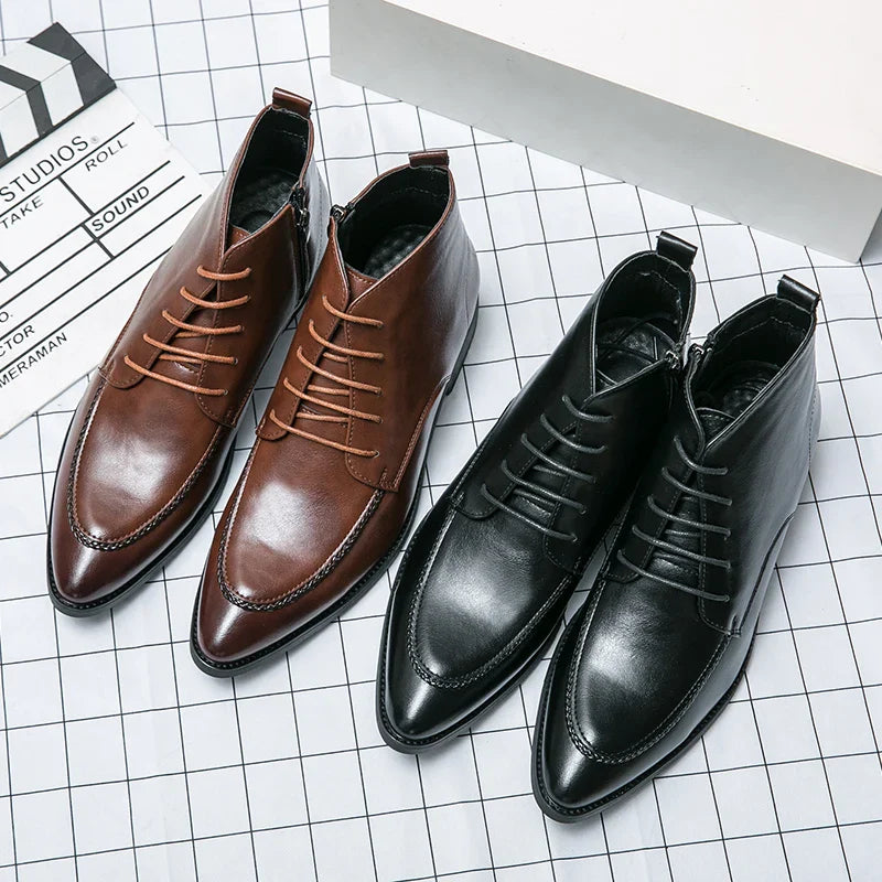 Flavio Martini Leather Ankle Boots