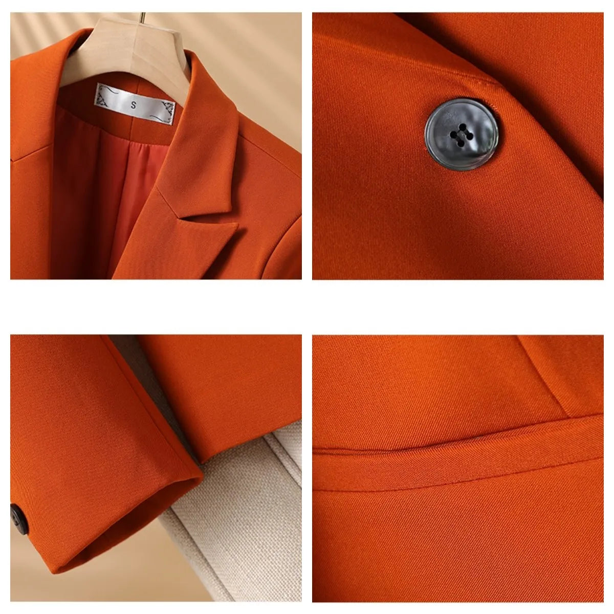 Brielle One-Button Blazer