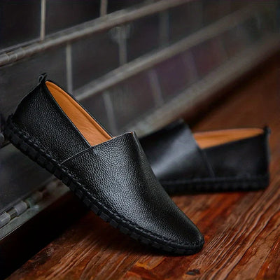 Francesco Baratta Leather Summer Loafers
