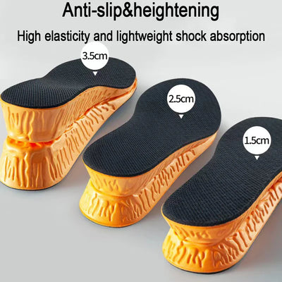 1.5–3.5cm Invisible Height Increase Insoles Sports Foot Pads