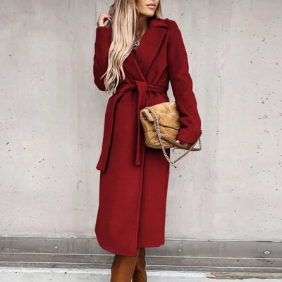 "Sofia" Classic Belted Coat