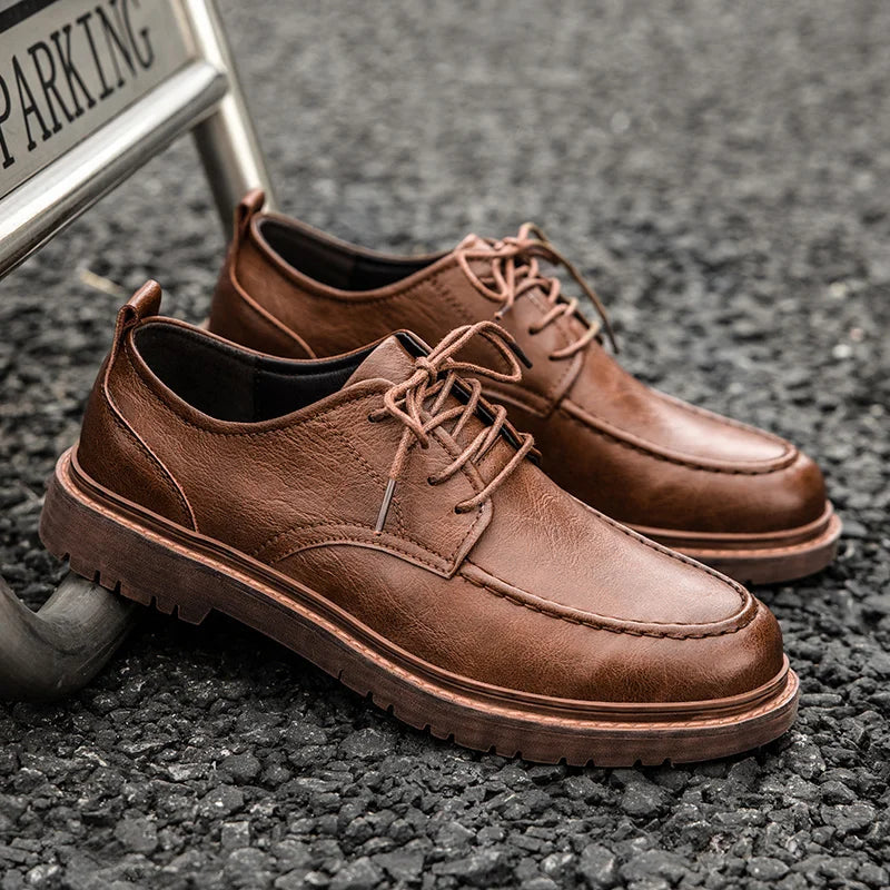 Grégoire Sestieri Brogue-Style Leather Sneakers