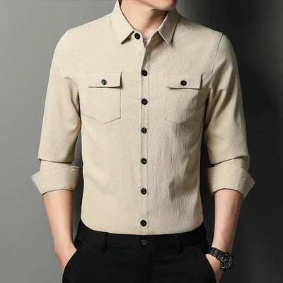 Vinthentic Premium Cotton Button-Up Shirt