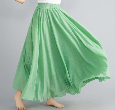 "Sunlit Breeze" Maxi Skirt