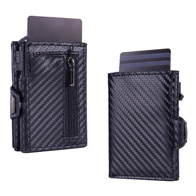 Vinthentic RFID Pop-Up Leather Slim Wallet for Men