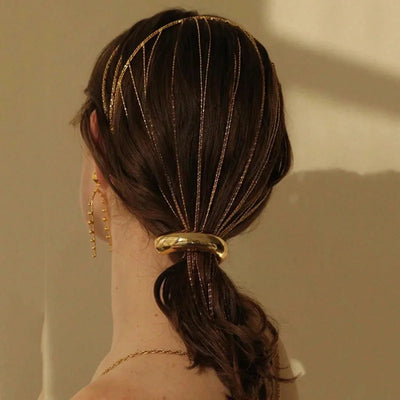 "Golden Bubble" Hair Rings