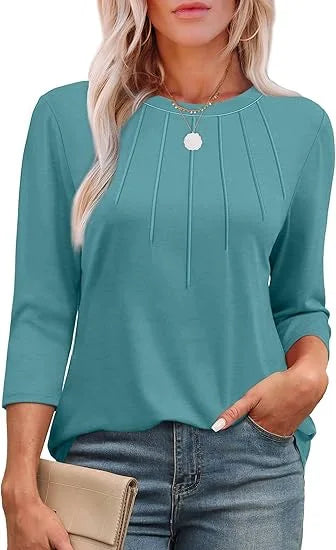 THE SERENYA | PLEATED BLOUSE