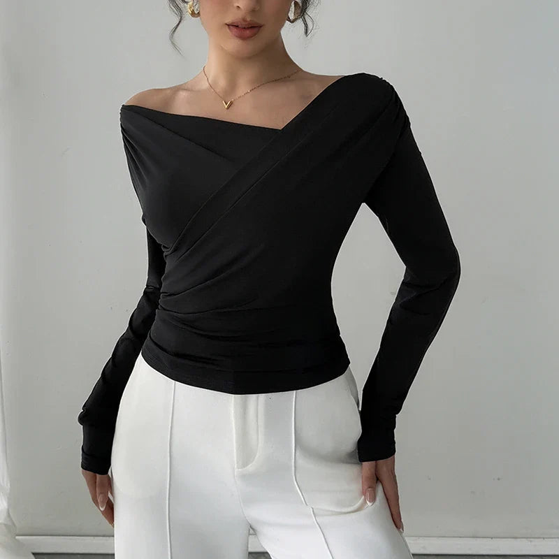 THE MARISELLE | DRAPED TOP