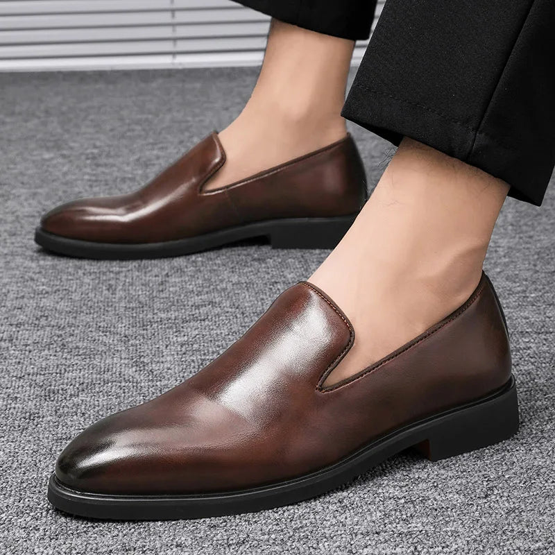 Antoine François Genuine Leather Loafers