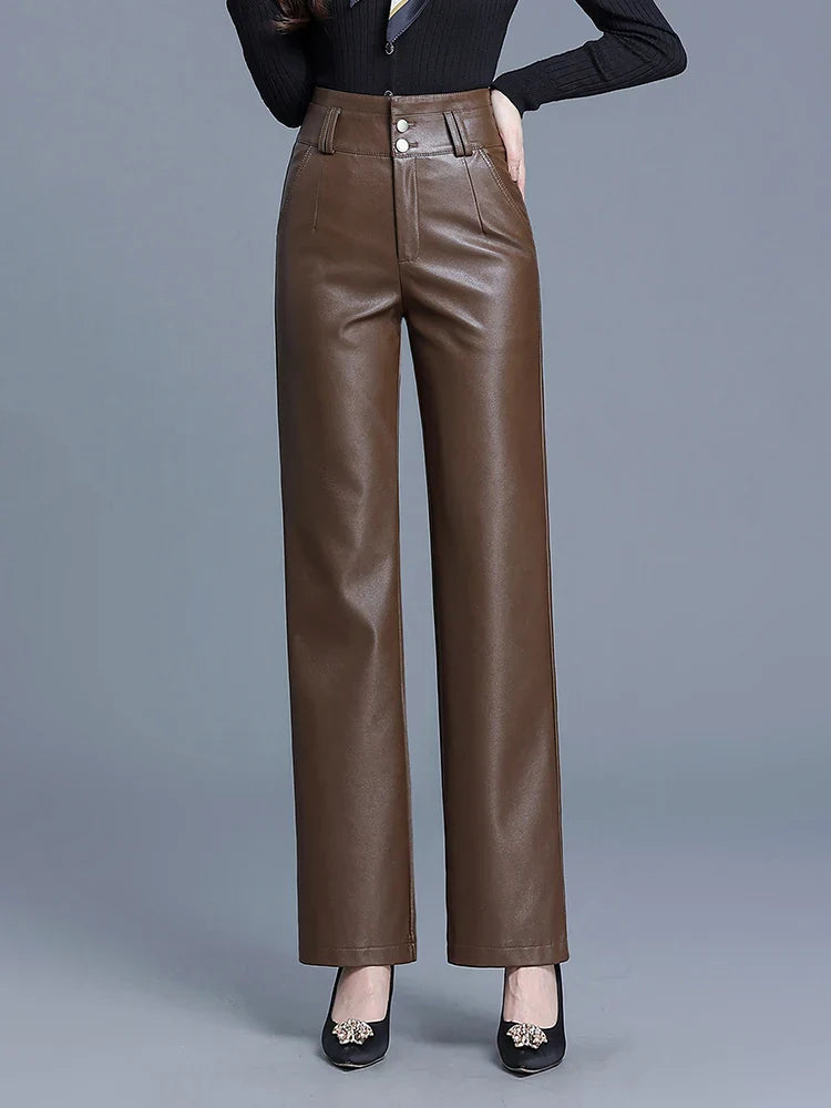 "Ginevra" Leather Pants