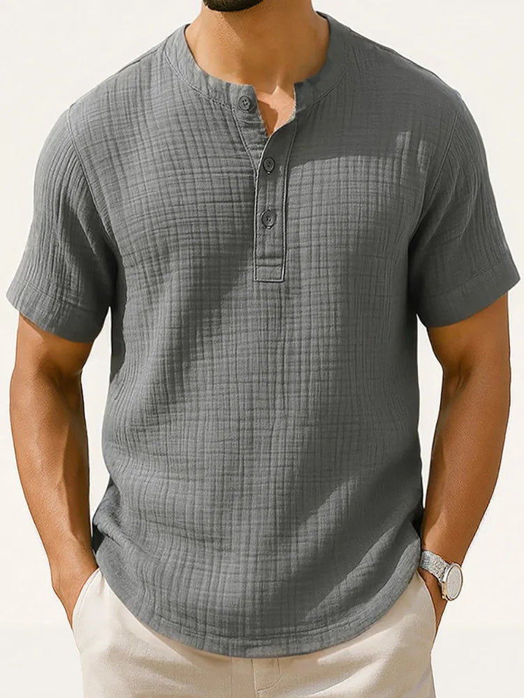 Marzio - Pleated Cotton Shirt