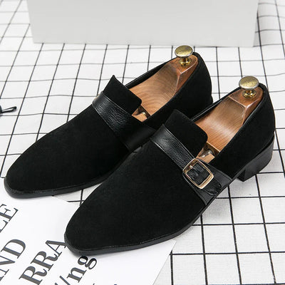 Salvatore Raphael Monk Strap Leather Moccasins Shoes
