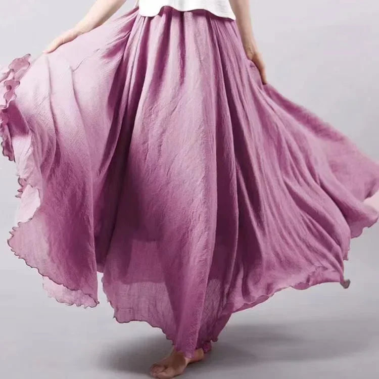"Sunlit Breeze" Maxi Skirt