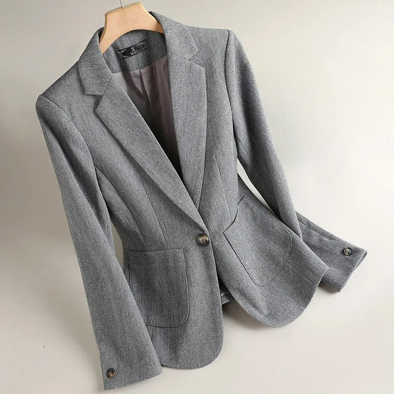 Avery One-Button Blazer