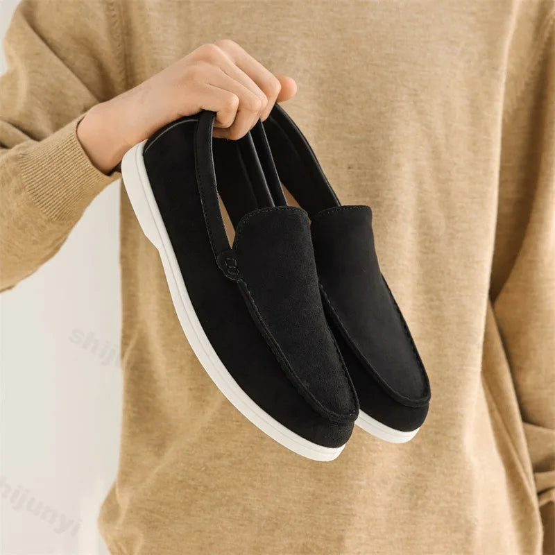 Dante Lucarello Casual Suede Slip-On Loafers