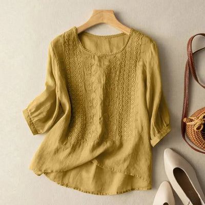 Aurora | Embroidered Relaxed Blouse