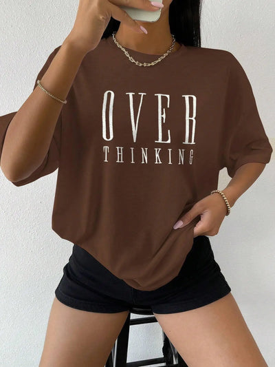 Women's "Over Thinking" Cotton T-Shirt by Cristian Moretti™