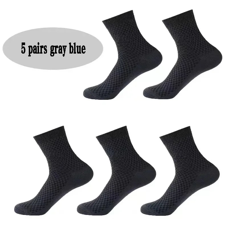 5 Pairs Bamboo Fabric Middle Socks