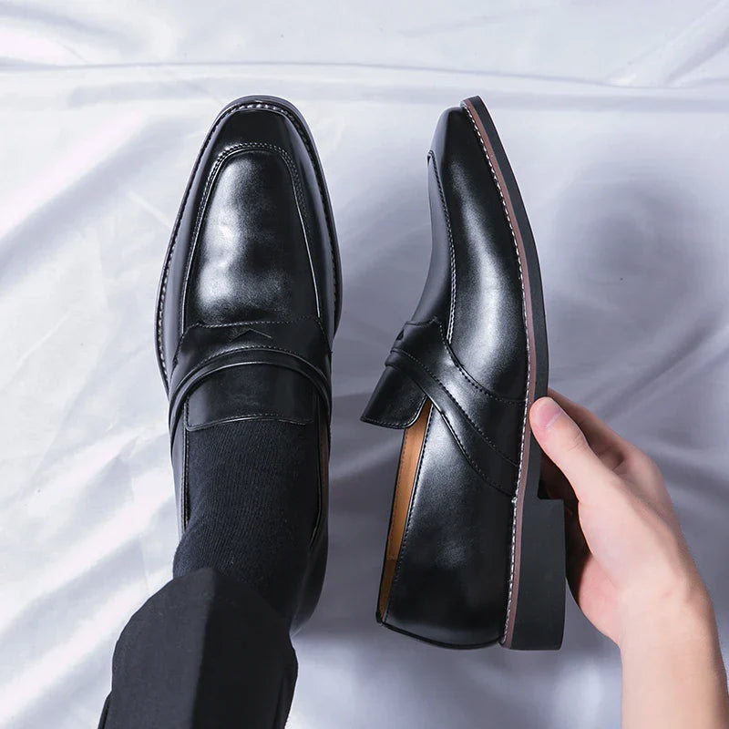 Christophe Beauregard Penny Leather Loafers