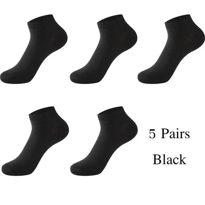 5 Pairs Bamboo Fabric Ankle Socks