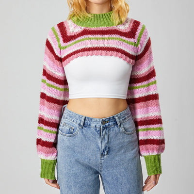 Lilly Striped Cropped Sweater