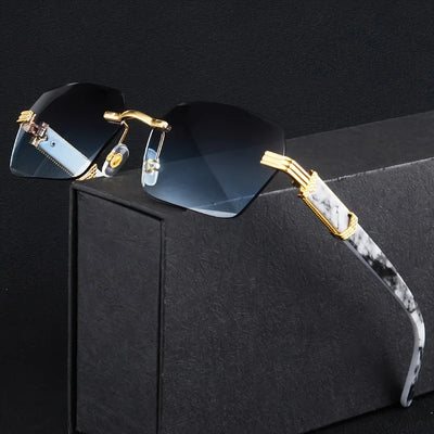 Aldo Montanari Rimless Sunglasses